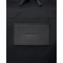 Reisetasche Sandqvist Milton Schwarz Mit Schwarzem Leder -TaschenWelt Verkäufe 3 2413 4b2439f646 milton black sqa1380 03 original