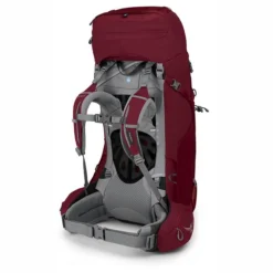 Rucksack Osprey Ariel 55 Claret Red (XS/S) -TaschenWelt Verkäufe 5 web 0388 ariel 55 s21 sideback claret red