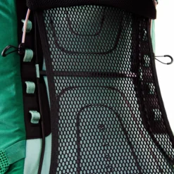 Backpack Osprey Rook 65 Schwarz -TaschenWelt Verkäufe 6 Rook Adjustable AirSpeed ventilated trampoline suspended mesh backpanel web
