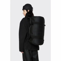 Reisetasche Rains Duffel Bag Small Unisex Black -TaschenWelt Verkäufe 7 13360 black women 1