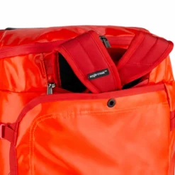 Koffer Eagle Creek Cargo Hauler Wheeled Duffel XT CO Rising Sun -TaschenWelt Verkäufe overarching view 330 tuckaway straps